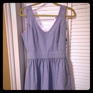 Jolie & Elizabeth seersucker fit & flare dress